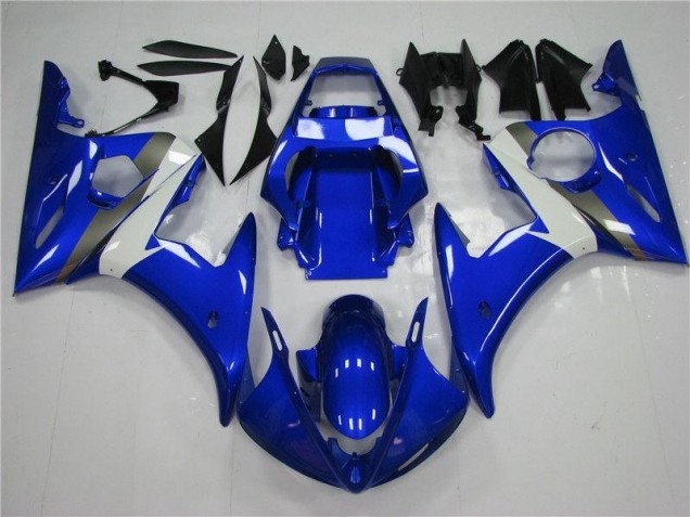 Inexpensive 2003-2005 Blue White Yamaha YZF R6 Replacement Fairings Inexpensive 2003-2005 Blue White Yamaha YZF R6 Replacement Fairings