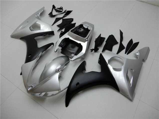Inexpensive 2003-2005 Silver Black Yamaha YZF R6 Motorcylce Fairings Inexpensive 2003-2005 Silver Black Yamaha YZF R6 Motorcylce Fairings