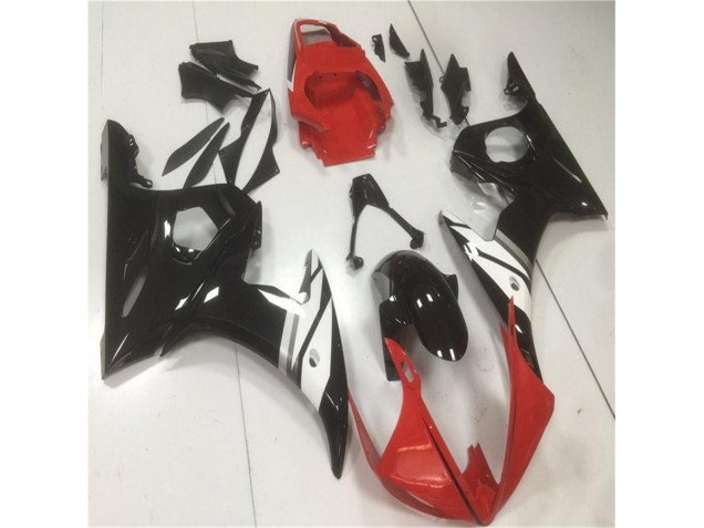 Inexpensive 2003-2005 Red Black White Yamaha YZF R6 Motorbike Fairings Inexpensive 2003-2005 Red Black White Yamaha YZF R6 Motorbike Fairings