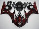 Inexpensive 2003-2005 Black Red Flame Yamaha YZF R6 Motorcycle Fairing Inexpensive 2003-2005 Black Red Flame Yamaha YZF R6 Motorcycle Fairing