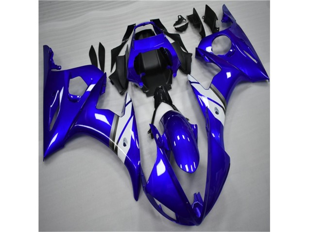Inexpensive 2003-2005 Blue White Yamaha YZF R6 Bike Fairings Inexpensive 2003-2005 Blue White Yamaha YZF R6 Bike Fairings