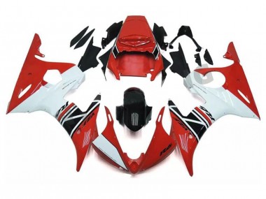 Inexpensive 2003-2005 Red White Black Yamaha YZF R6 Motorcycle Fairings Kits