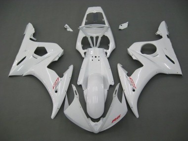 Inexpensive 2003-2005 White Yamaha YZF R6 Motorbike Fairings