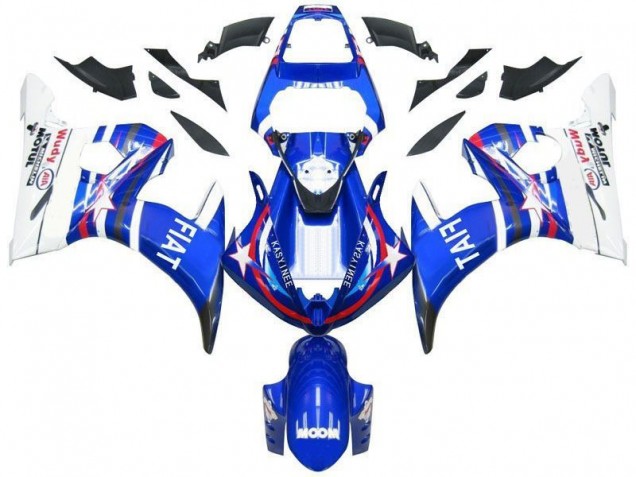 Inexpensive 2003-2005 Blue Star Fiat Yamaha YZF R6 Motorcycle Fairing Inexpensive 2003-2005 Blue Star Fiat Yamaha YZF R6 Motorcycle Fairing