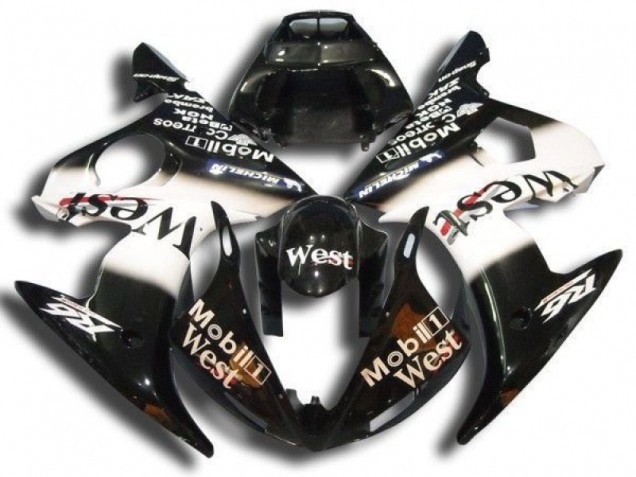 Inexpensive 2003-2005 Black Mobil West Yamaha YZF R6 Motorbike Fairing Inexpensive 2003-2005 Black Mobil West Yamaha YZF R6 Motorbike Fairing