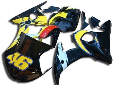 Inexpensive 2003-2005 Number 46 Yamaha YZF R6 Bike Fairing Kit