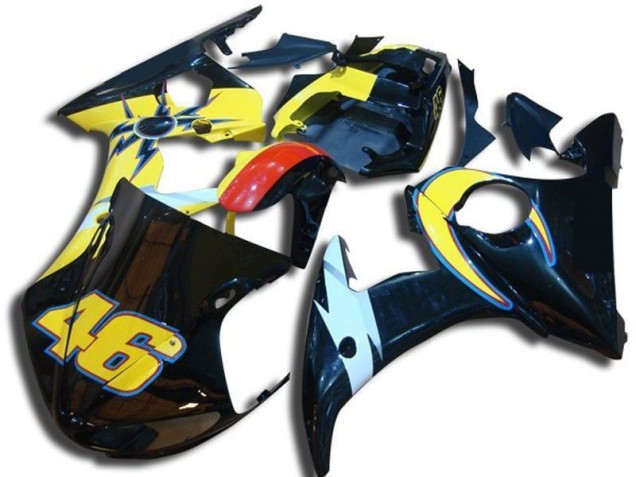 Inexpensive 2003-2005 Number 46 Yamaha YZF R6 Bike Fairing Kit Inexpensive 2003-2005 Number 46 Yamaha YZF R6 Bike Fairing Kit