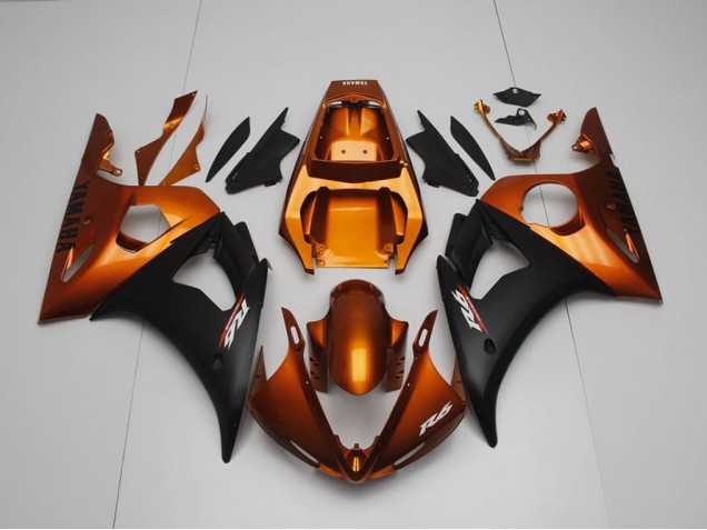 Inexpensive 2003-2005 Brown and Matte Black Yamaha YZF R6 Bike Fairings Inexpensive 2003-2005 Brown and Matte Black Yamaha YZF R6 Bike Fairings