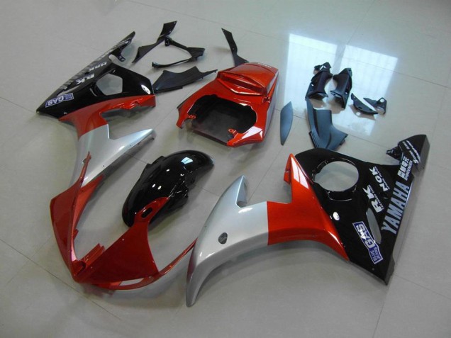 Inexpensive 2003-2005 Orange Silver Black Yamaha YZF R6 Bike Fairings Inexpensive 2003-2005 Orange Silver Black Yamaha YZF R6 Bike Fairings