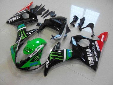 Inexpensive 2003-2005 Green Monster Yamaha YZF R6 Replacement Motorcycle Fairings