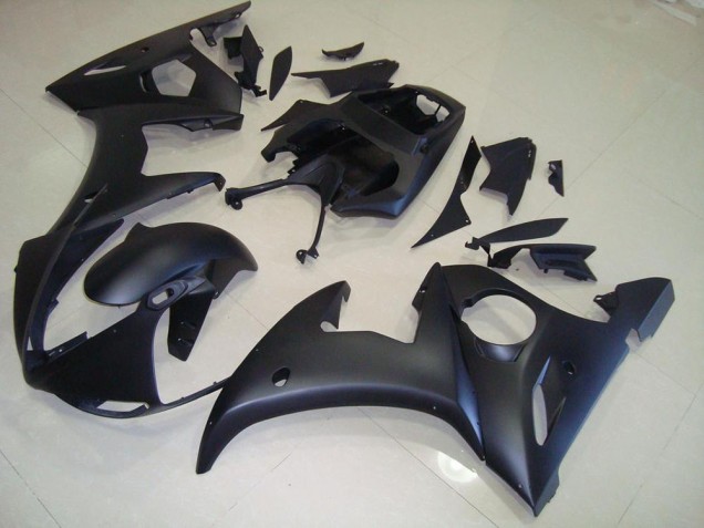 Inexpensive 2003-2005 Matte Black Yamaha YZF R6 Motorcycle Bodywork Inexpensive 2003-2005 Matte Black Yamaha YZF R6 Motorcycle Bodywork