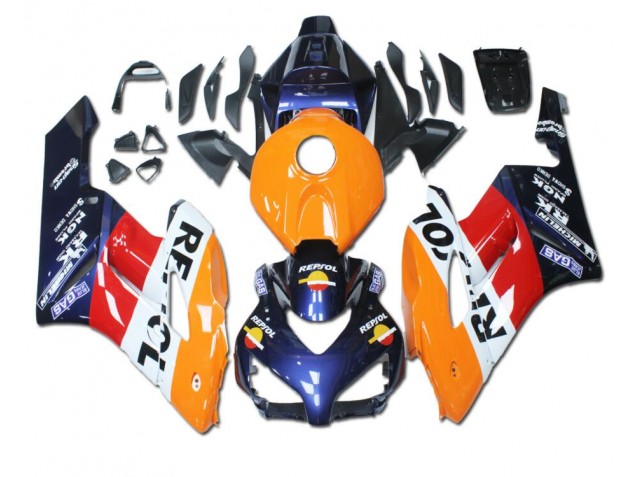 Inexpensive 2004-2005 Orange Red Blue Repsol Honda CBR1000RR Bike Fairing Inexpensive 2004-2005 Orange Red Blue Repsol Honda CBR1000RR Bike Fairing
