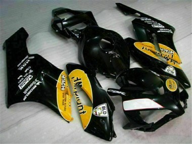 Inexpensive 2004-2005 Yellow Black Honda CBR1000RR Motorbike Fairing