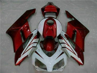 Inexpensive 2004-2005 White Red Honda CBR1000RR Bike Fairing Kit