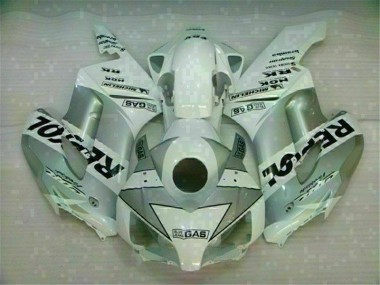Inexpensive 2004-2005 White Silver Repsol Honda CBR1000RR Motorcyle Fairings