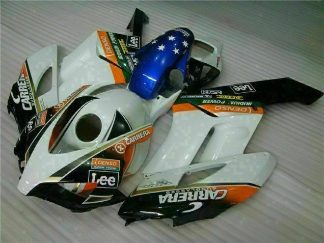Inexpensive 2004-2005 White Blue Honda CBR1000RR Replacement Fairings Inexpensive 2004-2005 White Blue Honda CBR1000RR Replacement Fairings