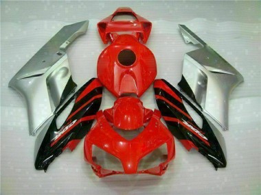 Inexpensive 2004-2005 Red Silver Honda CBR1000RR Moto Fairings