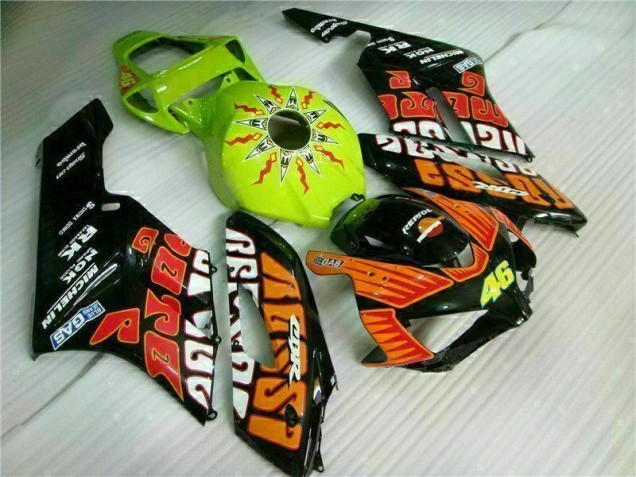 Inexpensive 2004-2005 Orange Green Honda CBR1000RR Motor Fairings