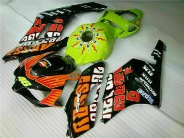 Inexpensive 2004-2005 Orange Green Honda CBR1000RR Motor Fairings