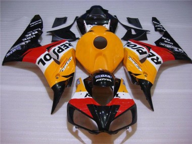 Inexpensive 2004-2005 Orange Black Repsol Honda CBR1000RR Motorcycle Fairings Kits