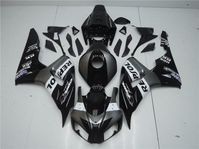 Inexpensive 2004-2005 Grey Black Repsol Honda CBR1000RR Motorcycle Replacement Fairings Inexpensive 2004-2005 Grey Black Repsol Honda CBR1000RR Motorcycle Replacement Fairings