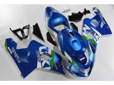 Inexpensive 2004-2005 Blue White Suzuki GSXR 600/750 Motorcylce Fairings