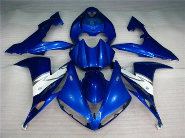 Inexpensive 2004-2006 Blue White Yamaha YZF R1 Bike Fairings