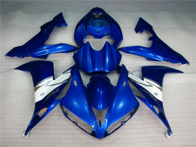 Inexpensive 2004-2006 Blue White Yamaha YZF R1 Bike Fairings