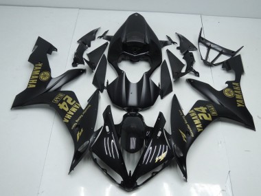 Inexpensive 2004-2006 Red Matte Black Gold Yamaha YZF R1 Motorcycle Fairing