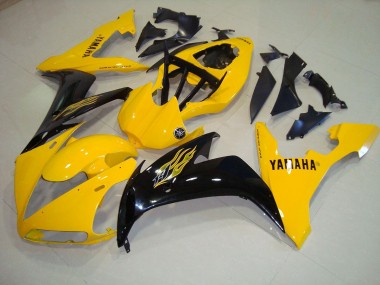 Inexpensive 2004-2006 Yellow Black Flame Yamaha YZF R1 Replacement Motorcycle Fairings