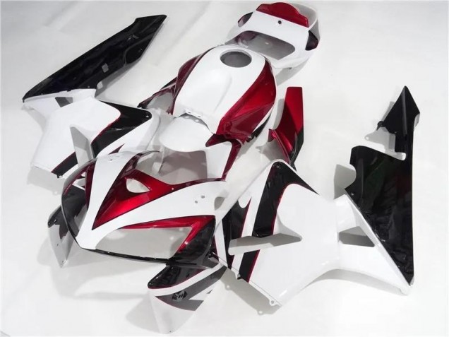 Inexpensive 2005-2006 Red White Black Honda CBR600RR Motorcycle Fairing