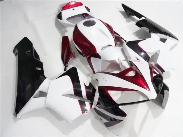 Inexpensive 2005-2006 Red White Black Honda CBR600RR Motorcycle Fairing