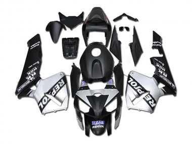 Inexpensive 2005-2006 Silver Black Honda CBR600RR Motorcycle Fairing Kits & Plastic Bodywork MF0198