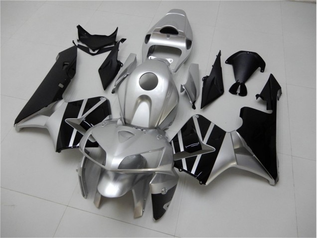 Inexpensive 2005-2006 Silver Black Honda CBR600RR Motor Bike Fairings Inexpensive 2005-2006 Silver Black Honda CBR600RR Motor Bike Fairings