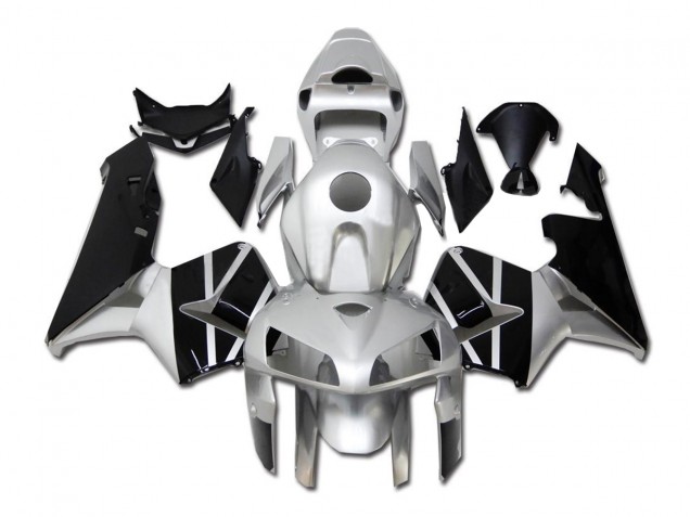 Inexpensive 2005-2006 Silver Black Honda CBR600RR Motor Bike Fairings Inexpensive 2005-2006 Silver Black Honda CBR600RR Motor Bike Fairings