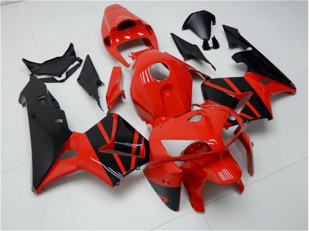 Inexpensive 2005-2006 Red Black Honda CBR600RR Motorcycle Fairings Kits