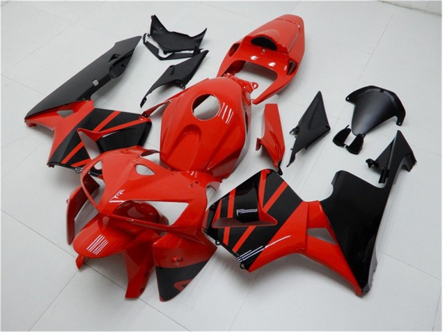 Inexpensive 2005-2006 Red Black Honda CBR600RR Motorcycle Fairings Kits