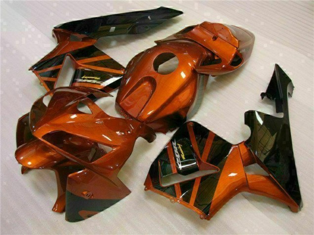 Inexpensive 2005-2006 Orange Black Honda CBR600RR Bike Fairings Inexpensive 2005-2006 Orange Black Honda CBR600RR Bike Fairings