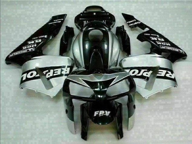 Inexpensive 2005-2006 Black Silver Repsol Honda CBR600RR Motorcycle Fairings Kit Inexpensive 2005-2006 Black Silver Repsol Honda CBR600RR Motorcycle Fairings Kit
