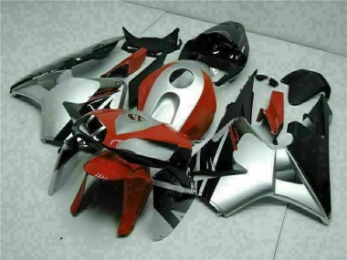 Inexpensive 2005-2006 Black Silver Red Honda CBR600RR Motorcycle Fairings