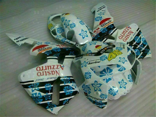 Inexpensive 2005-2006 White Blue Nastro Azzurro 46 Honda CBR600RR Motorcycle Fairing Inexpensive 2005-2006 White Blue Nastro Azzurro 46 Honda CBR600RR Motorcycle Fairing