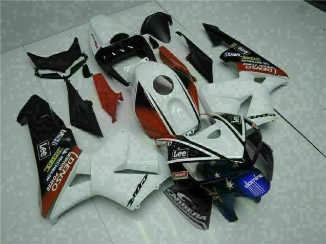 Inexpensive 2005-2006 White Red Black Lee Honda CBR600RR Motorbike Fairing Inexpensive 2005-2006 White Red Black Lee Honda CBR600RR Motorbike Fairing