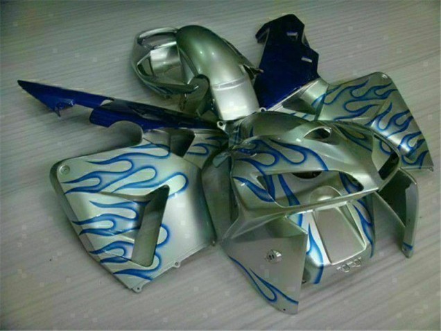 Inexpensive 2005-2006 White Blue Flame Honda CBR600RR Motorcycle Fairing Kit Inexpensive 2005-2006 White Blue Flame Honda CBR600RR Motorcycle Fairing Kit