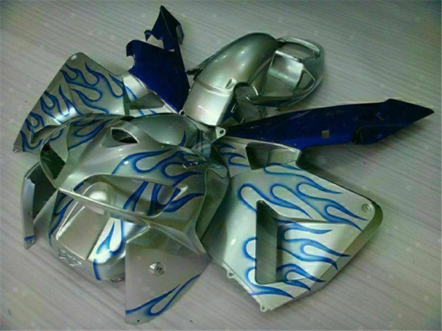 Inexpensive 2005-2006 White Blue Flame Honda CBR600RR Motorcycle Fairing Kit Inexpensive 2005-2006 White Blue Flame Honda CBR600RR Motorcycle Fairing Kit