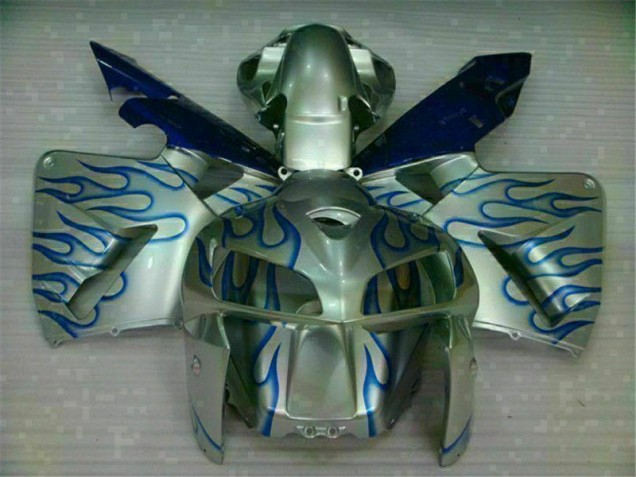 Inexpensive 2005-2006 White Blue Flame Honda CBR600RR Motorcycle Fairing Kit Inexpensive 2005-2006 White Blue Flame Honda CBR600RR Motorcycle Fairing Kit