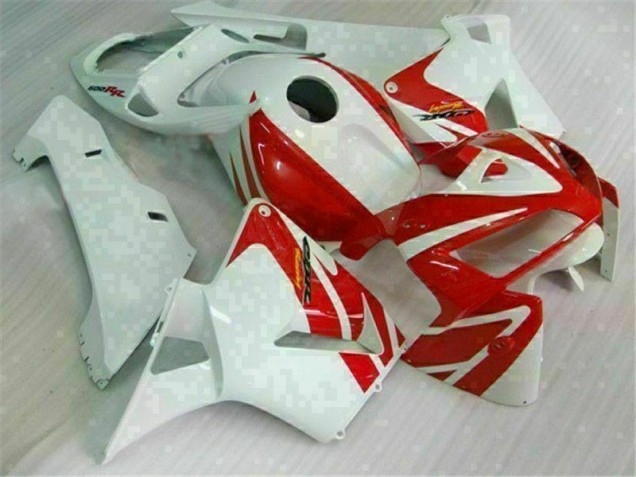 Inexpensive 2005-2006 Red White Honda CBR600RR Motor Fairings