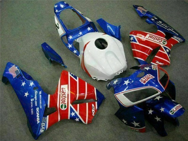 Inexpensive 2005-2006 Blue Red Cycle World Castrol Honda CBR600RR Motorcycle Fairings Kit Inexpensive 2005-2006 Blue Red Cycle World Castrol Honda CBR600RR Motorcycle Fairings Kit
