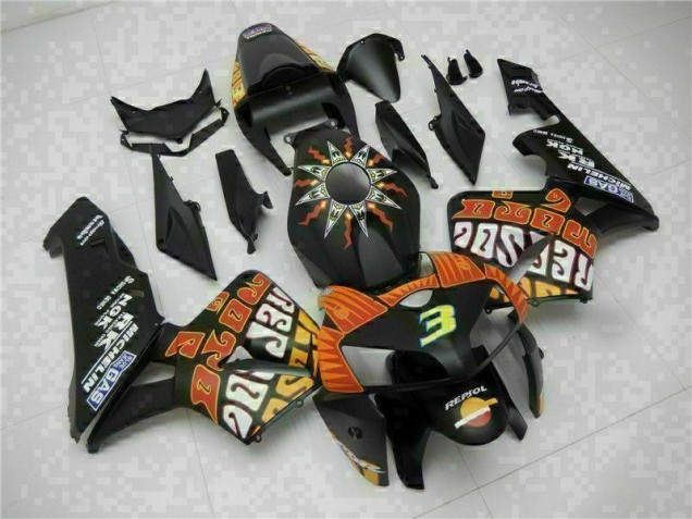 Inexpensive 2005-2006 Black Honda CBR600RR Motorbike Fairing Inexpensive 2005-2006 Black Honda CBR600RR Motorbike Fairing