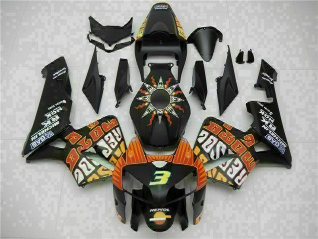 Inexpensive 2005-2006 Black Honda CBR600RR Motorbike Fairing Inexpensive 2005-2006 Black Honda CBR600RR Motorbike Fairing