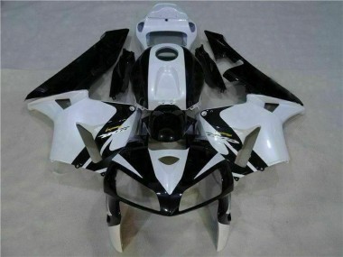 Inexpensive 2005-2006 White Black Honda CBR600RR Motorbike Fairing